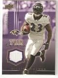 2008 Upper Deck Team Colors Jerseys Hot Box #TCWM Willis McGahee - Baltimore Ravens (Piece of Authentic Game-Used Memorabilia - Serial #'d to 299) (Football Cards)