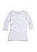 Bella 6515 Ladies' Jersey 1/2-Sleeve Boatneck T-Shirt - White - L