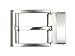 1 3/8 Inch (35 mm) Nickel Free Clamp Belt Buckle