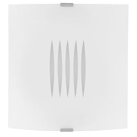 Eglo 83131A Grafik, Nickel Frosted Opal, 1-Light Wall Ceiling Light Fixture by Eglo