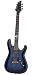 Schecter Blackjack Slim Line Series C-1 6-String Electric Guitar, See-Thru Blue Burst, with Passive Pickups