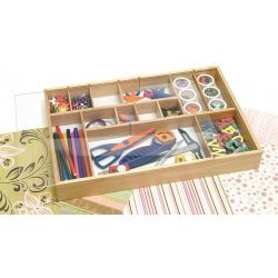 Lipper International 1379 Beechwood Adjustable Organizer with Acrylic Slide Top 31cSbCbeSdL Lipper International 1379 Beechwood Adjustable Organizer with Acrylic Slide Top