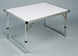 Camping Caravanning 60 x 90cm Aluminium folding Table with lightweight top Adjustable Legs.