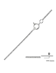 Sterling Silver 1.5mm Cobra Chain Length: 18"