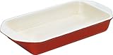 IMAGE OF Chasseur 1 3/4 Quart Enamel Cast-Iron Rectangular Dish, Red
