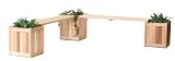 All Things Cedar Morgan Park 5pc. Red Cedar Planter Bench