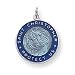 Sterling Silver Enameled St. Christopher Medal