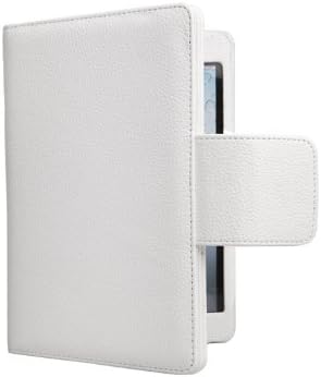 BUNNYY Bluetooth Keyboard Tablet Stand Leather Case for New Apple iPad Mini 7.85 inch / the iPad Mini 7 8 Inch / built-in Stand Wireless Detachable for Apple iPad Latest Generation 4G LTE (White)