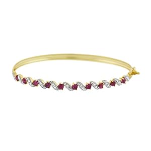 Ruby with Diamond Bracelet