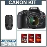 Canon EOS Rebel T2i Digital SLR Black Camera with Canon EFS 18-55mm Lens & Canon EF 70-300mm f/4-5.6 IS USM Lens, - FREE: Red Giant Adorama Production Bundle for PC/Mac a $599.00 Retail Value