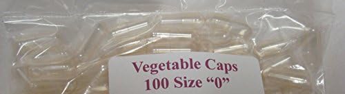 Capsules - 100 Size "0" Vegetable Caps (Caps Only- Machine Sold Separately)
