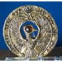 Staff of Ra, Egyptian Headpiece, Antique Gold, Solid Metal