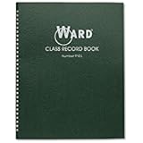 Ward 910L Class Record Book, 38 Students, 9-10 Week Grading, 11 x 8-1/2, Green (HUB910L)