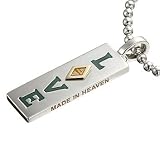 LOVE Made in Heaven (TM) Pendant with Green Enamel and Citrines