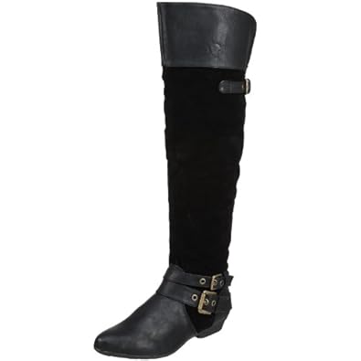 Wanted Shoes Women's Survivor Riding Boot,Black,6 M US