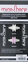 MinoSharp / Shinkansen Water Sharpener set of 2 replacement ceramic wheels for 220 models