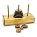 Wood Puzzle Tower Of Hanoi 9 Ring, Size Medium