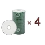 400 Prodisc Spin-X 32x MINI CD-R Blank Media 22Min 193MB White Inkjet Hub with Free Vinyl Sleeves