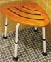Teak Corner Shower Seat / Bath Stool/Tub Chair