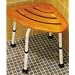 Teak Corner Shower Seat / Bath Stool/Tub Chair
