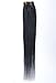 Fabwigs Tape In Human Hair Extensions - 16 18 20 22 24 Inch 20pcs 30g-70g Set - Silky Straight Skin Weft Human Remy Hair (20 Colros Available)