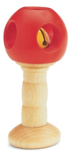 Childrens Toyshop   : Pintoy Wooden Handy Rattle (Round)
