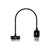 RadTech ProCable Shortz 20cm Charge/Sync Cable for all iPods and iPhones Black