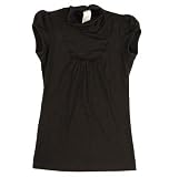 Aqua Cap Sleeve Turleneck Shirt