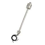 uxcell　水位センサ　フロートスイッチ　ZP18010-S　NO + NC　シルバートーン　金属素材