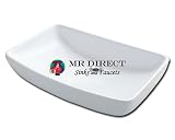 White Rectangular Porcelain Vessel Sink