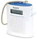 Sony ICFS79W AM/FM/Weather Band Digital Tuner Shower Radio (White)