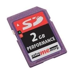 Extrememory Secure Digital (SD) Highspeed Speicherkarte 2GB 133x (original Handelsverpackung)