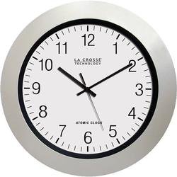 Plastic Atomic Wall Clock - Pearl