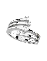 Ann Harrington Jewelry 14k White Gold 1/2 Ct Tw Diamond Right Hand Ring