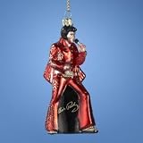 Kurt Adler 5-Inch Glass Elvis in Red Jumpsuit Ornament