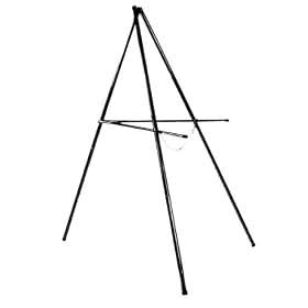Black powder coated tripod archery stand for 36" & 40" targets
