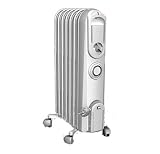 DeLonghi TRV0715T Vento Hi-Speed Convection Oil-Filled Radiator Heater with Programmable Timer