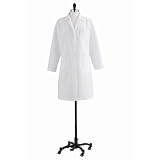 Ladies Lab Coat W/ Back-Belt - White, small Model MDT13WHT1E