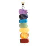 Tumbled Stone Chakra Pendant Gemstone Nugget