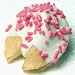 50 White Chocolate Dipped Baby Shower Fortune Cookies Individually Wrapped