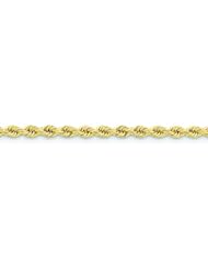 Genuine 14K Yellow Gold 5mm Handmade Regular Rope Chain 30 Inches 100% Satisfaction Guaranteed.
