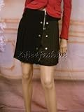 $995 New MARC JACOBS Black Button Pleat Short Skirt 4
