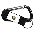 New Orleans Saints Black Carabiner Keychain