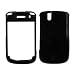 Black Snap-On Cover Hard Case Cell Phone Protector (No Belt Clip Hole) for Blackberry Tour 9630 [Accessory Export Packaging]