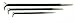 Mayhew Tools 60150 3-Piece Lady Foot Pry Bar Set