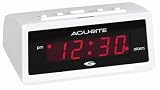 Chaney Instruments White Challenger Alarm Clock with Set & Forget Technology