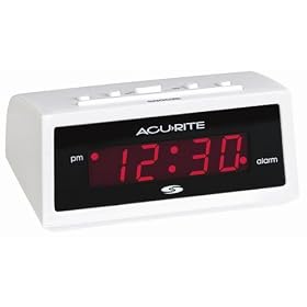 Click here to buy Chaney Instruments White Challenger Alarm Clock with Set and Forget Technology by Chaney Instruments.