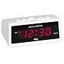Chaney Instruments White Challenger Alarm Clock with Set & Forget Technology