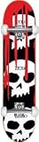 Zero 3 Skull Blood Cult Black Complete Skateboard - 7.62 W/ Raw Trucks & White Wheels
