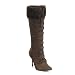 MOUNTAIN-120, Women's Viking Boots in Brown or Tan Microfiber and Sizes 6-12 Perfect for Halloween